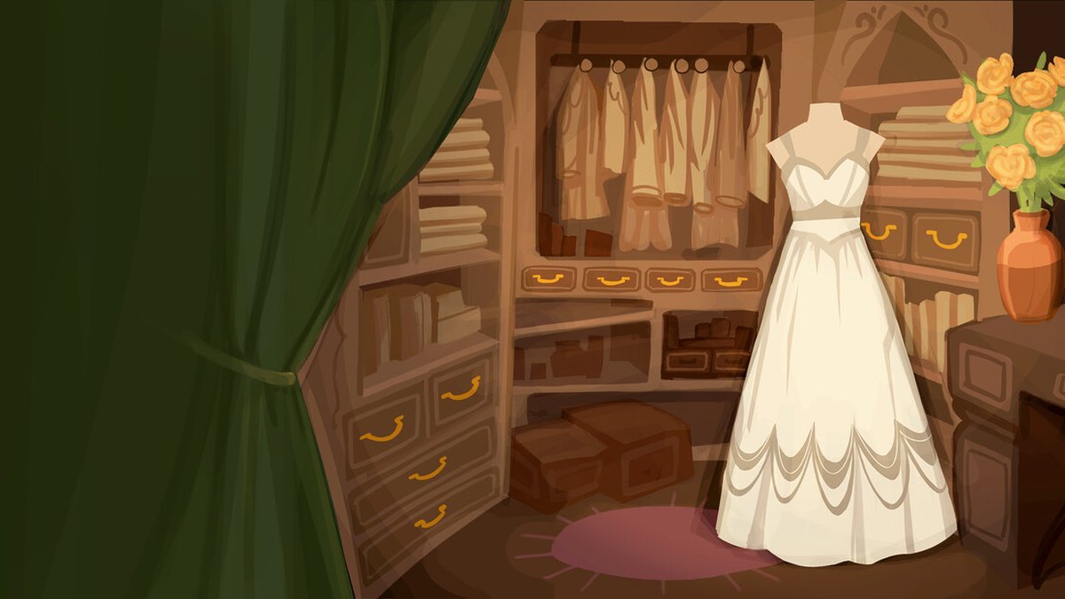 Dressmaker workshop atelier scene